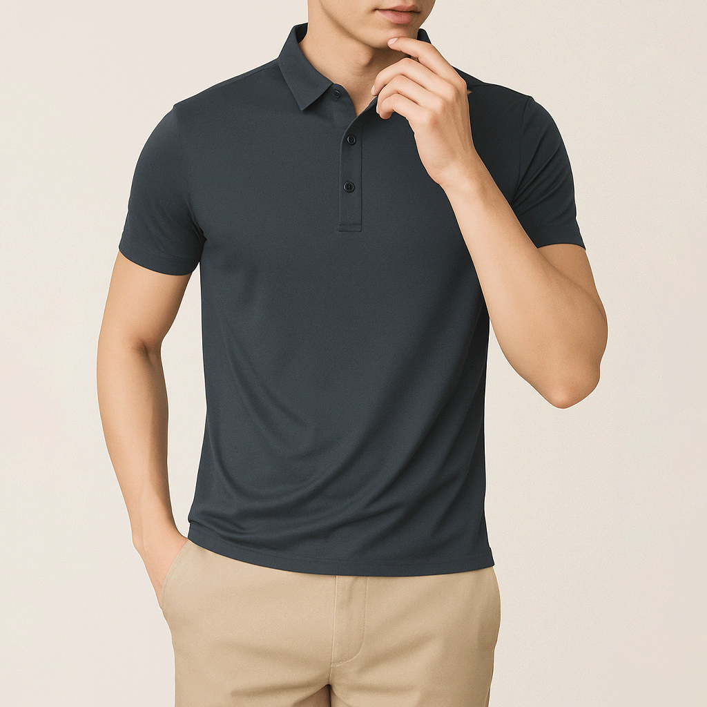Camisa Polo de Seda para Hombre