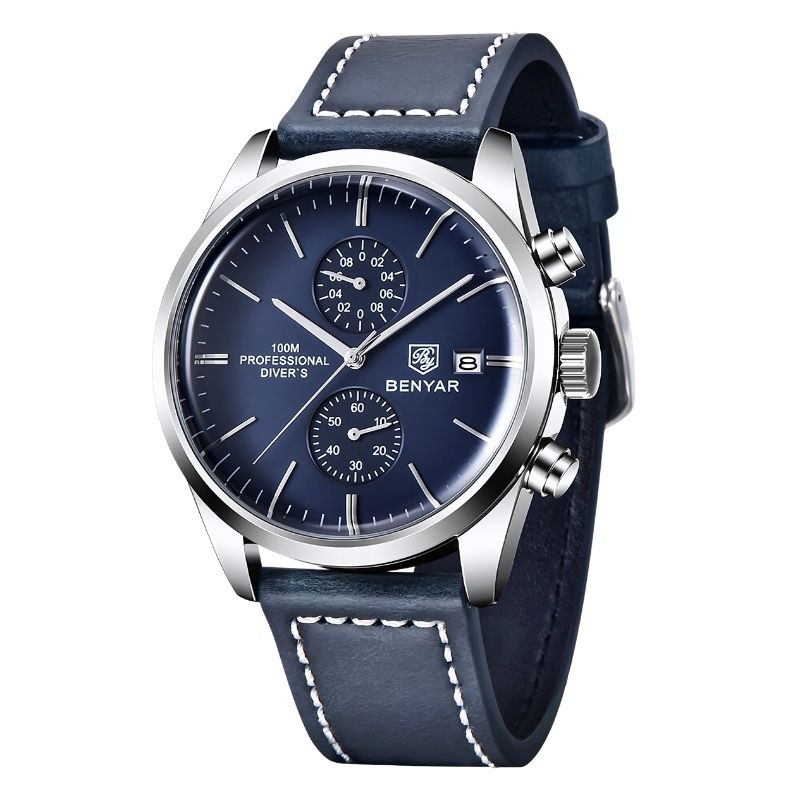 Reloj Majestic – Elegancia Clásica con Correa de Cuero Premium
